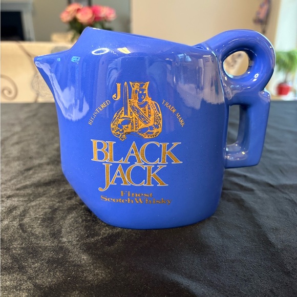 black jack whiskey Other - Vintage Ceramic Pub Water Jug For Black Jack Finest Scotch Whiskey